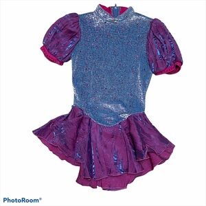 Velvet Taffeta Sparkling Dance Costume